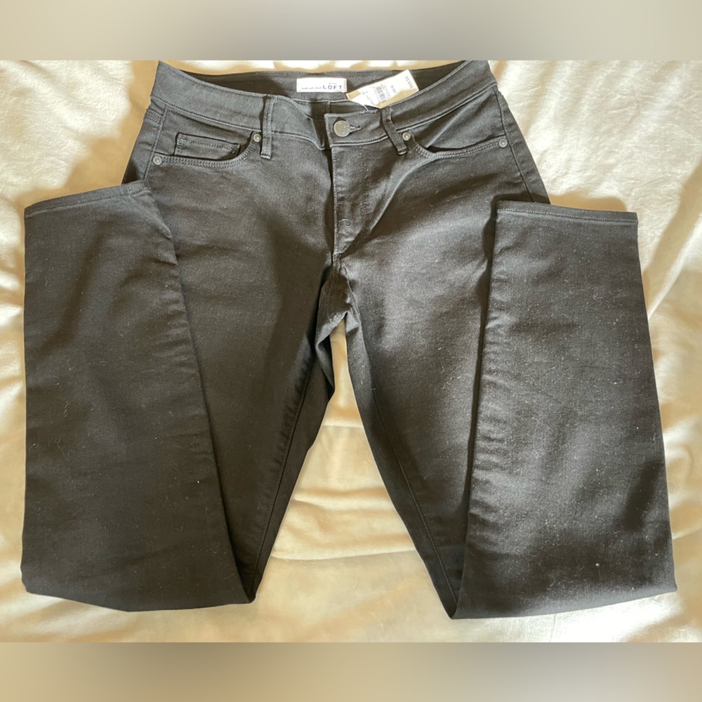 NWT LOFT black jeans 28/6